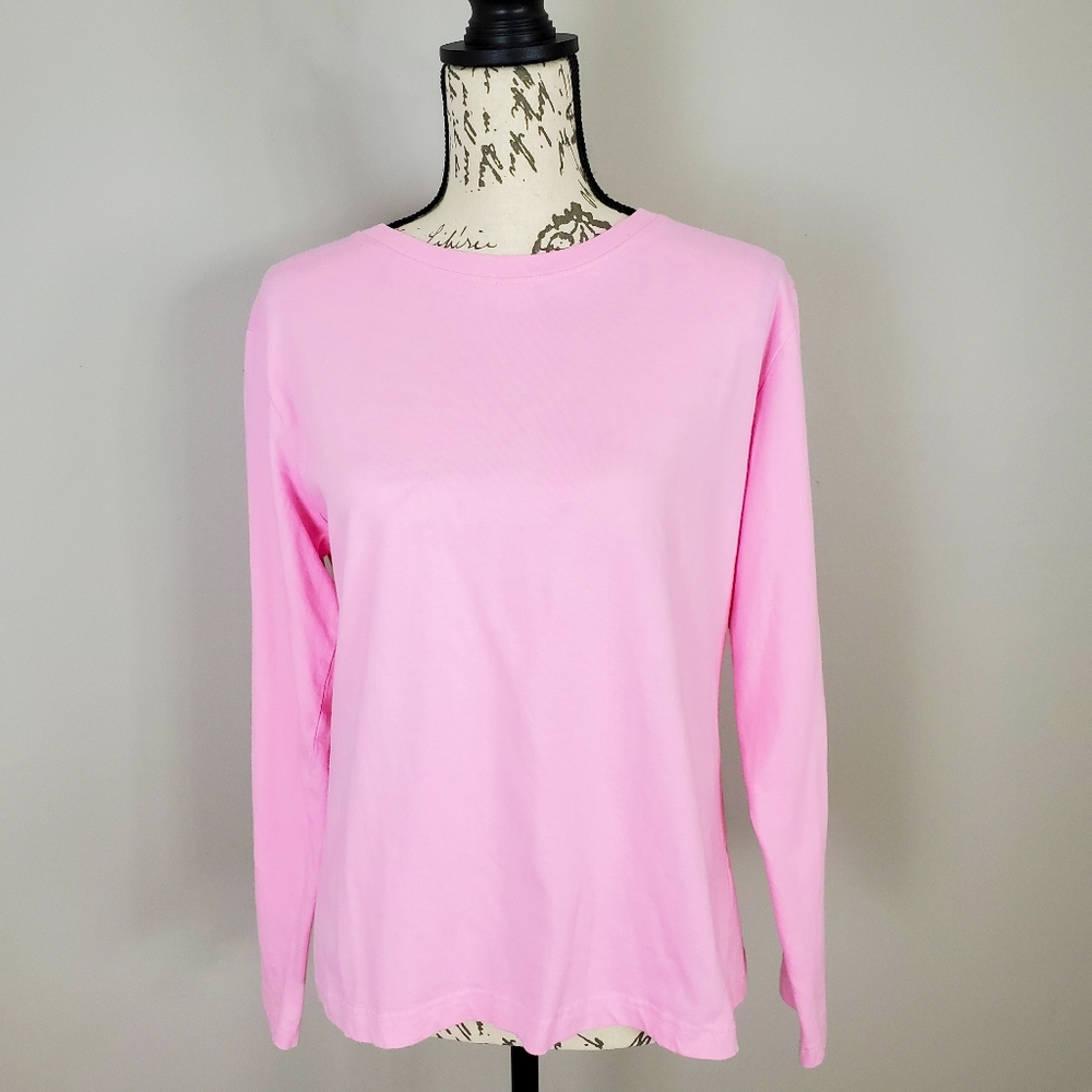 Live and Tell Long Sleeve Pink Top Size Large